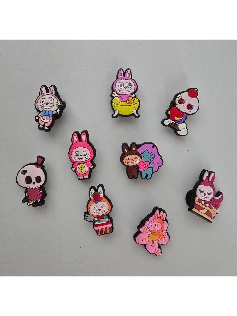 NEW Labubu Jibbitz Bundle 9 Shoe Charms for Crocs